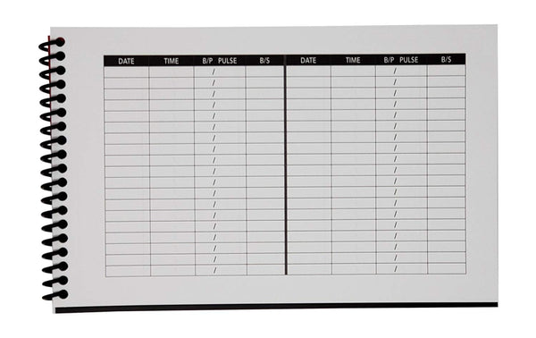 Daily Medication Journal | Medication Log | Track Blood Pressure, Blood Sugar, Pulse | Spiral Bound | Compact Size | Full Year Medical Journal
