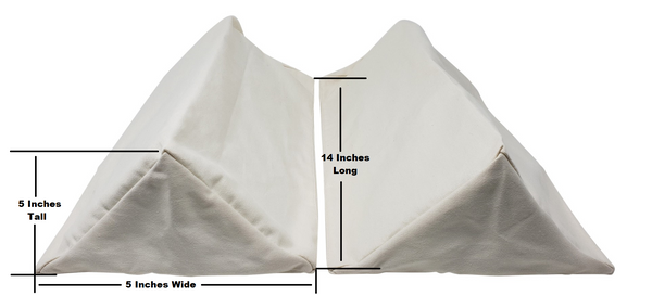 Pregnancy Wedge Pillow | Support for Side Sleeping | 2 Separate Wedge Pillows to Support Baby and Your Back | Fits All Sizes