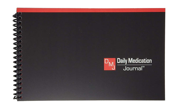 Daily Medication Journal | Medication Log | Track Blood Pressure, Blood Sugar, Pulse | Spiral Bound | Compact Size | Full Year Medical Journal